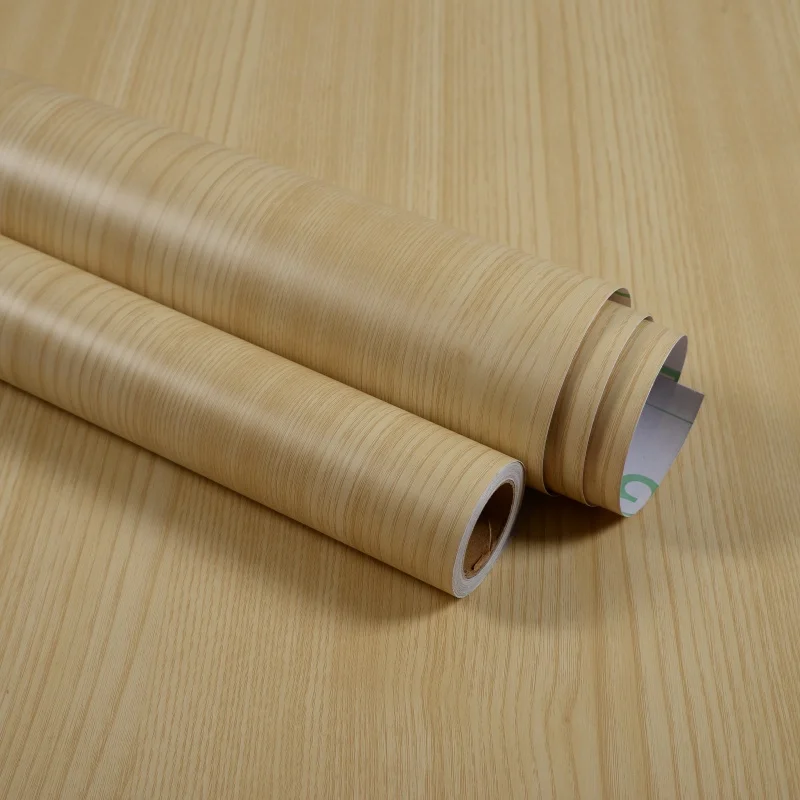 Wood Grain Style Decorative Wallpaper Commercial Easy-to-Stick Moisture-Proof Mould-Proof Toilet Interior Table Wallpaper