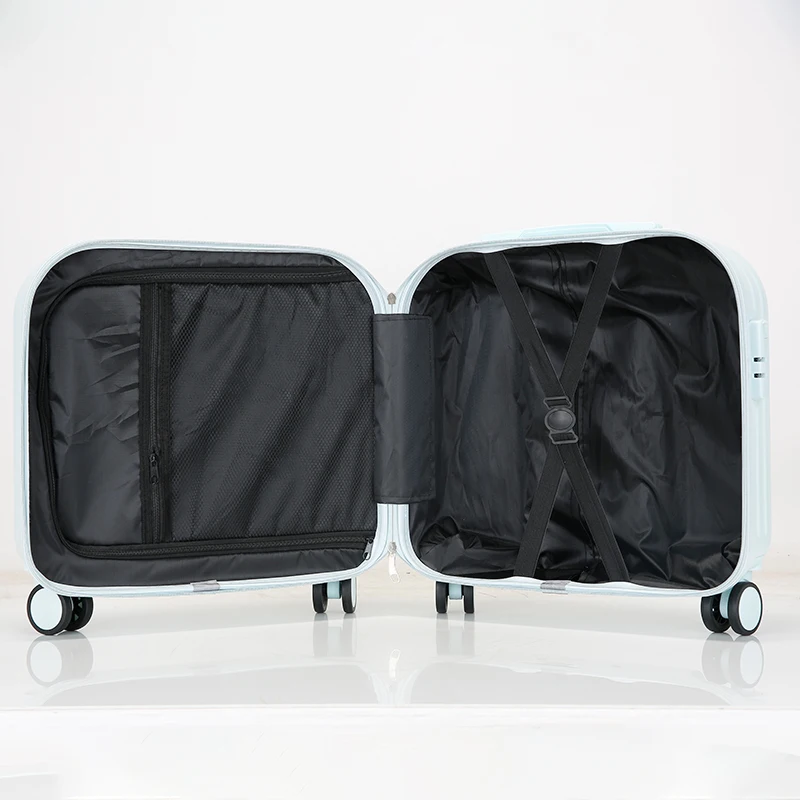 Kids Cabin Luggage Compact suitcase with wheels Expandable trolley suitcase PC boarding box