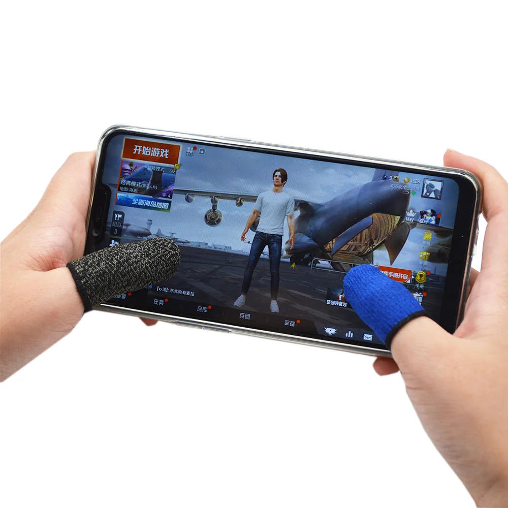 Anti Sweat Gaming Fingers Protector Mobile Game Controller Finger Sleeve Touch Screen Shoot Aim Joystick Finger Cot for Phone