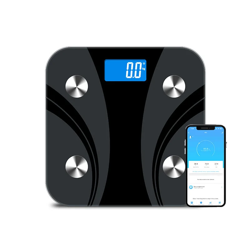Умные весы с ЖК-дисплеем, Wi-Fi, 180 кг, 396Ib, электронные весы для ванной, платформа для взвешивания с ярким экраном