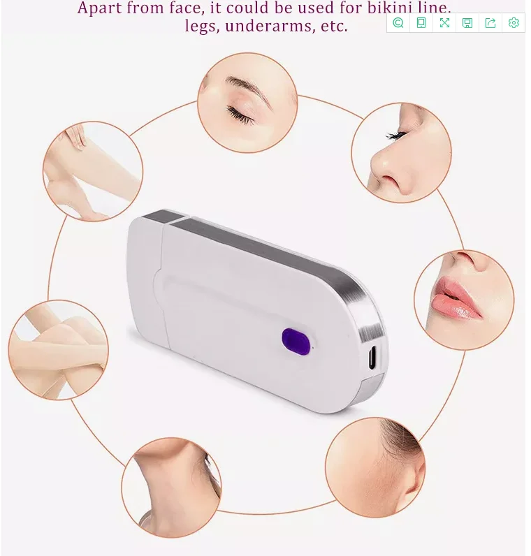 beauty equipment hair cutting portable smooth touch free sensor light safely shaver epilator painless hair removal machine