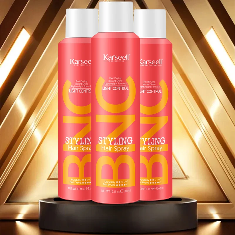 Best Sale Karseell Hair Spray 300ml 400ml Custom OEM ODM Private Label High Quality Hair 24 Hour Strong Holding Styling Spray