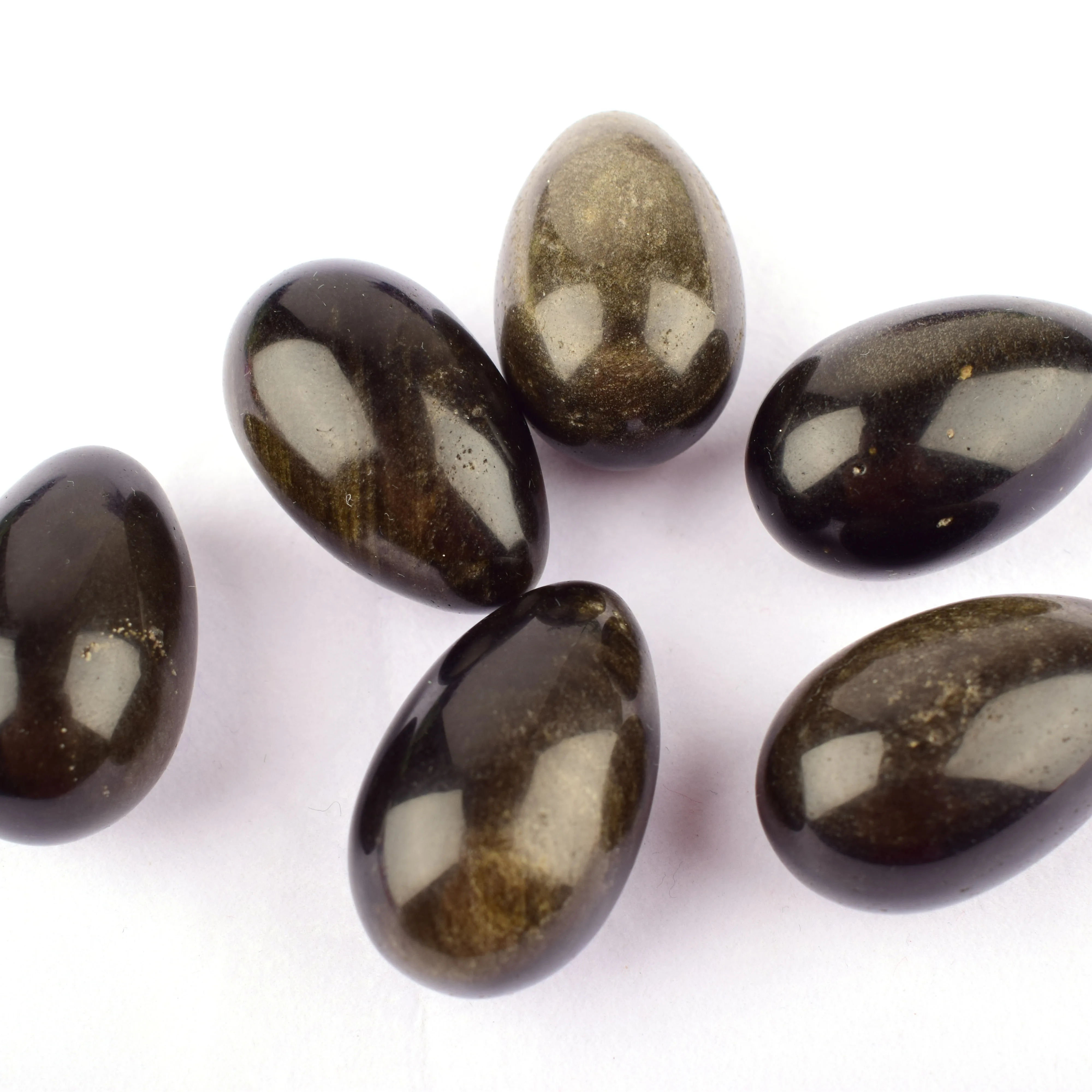 Wholesale Nature Crystal Healing Stones Obsidian Yoni Egg For Massage