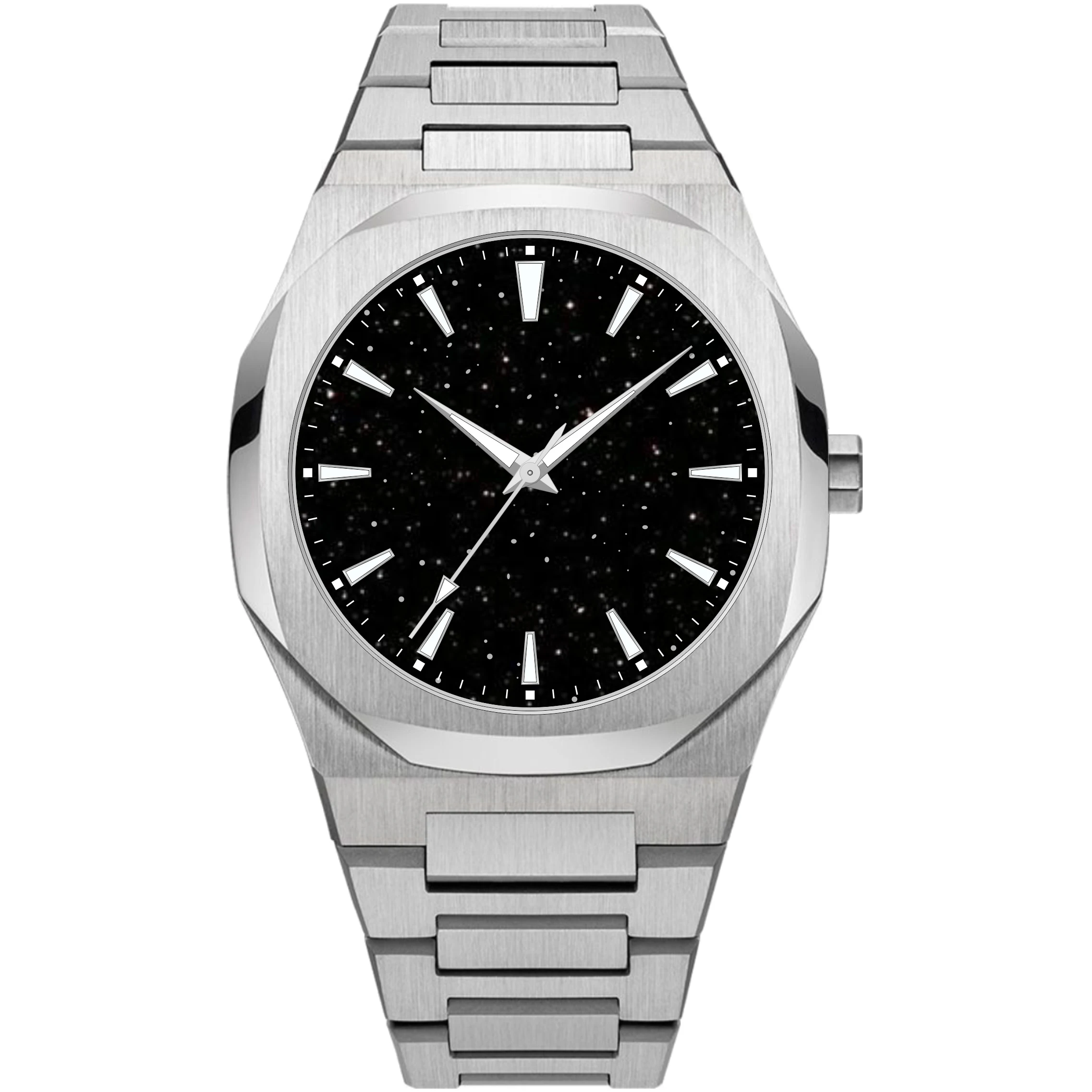OEM Private Label All Black Chain Custom Logo Luxury Automatic Watch Man Luxuri Brand