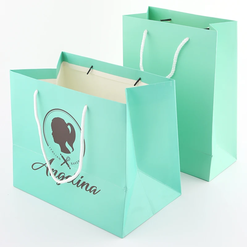 clothes/shoes portable personalized cardboard packing creative apparel foldable t-shirt customizable square bottom paper bags
