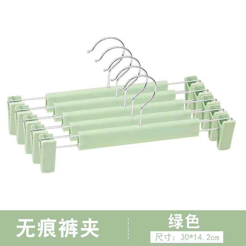 FMH071 The new listing Hook Clip Abs Plastic Hanger with metal hanger Classic fashion Color spray painting pant pant hanger