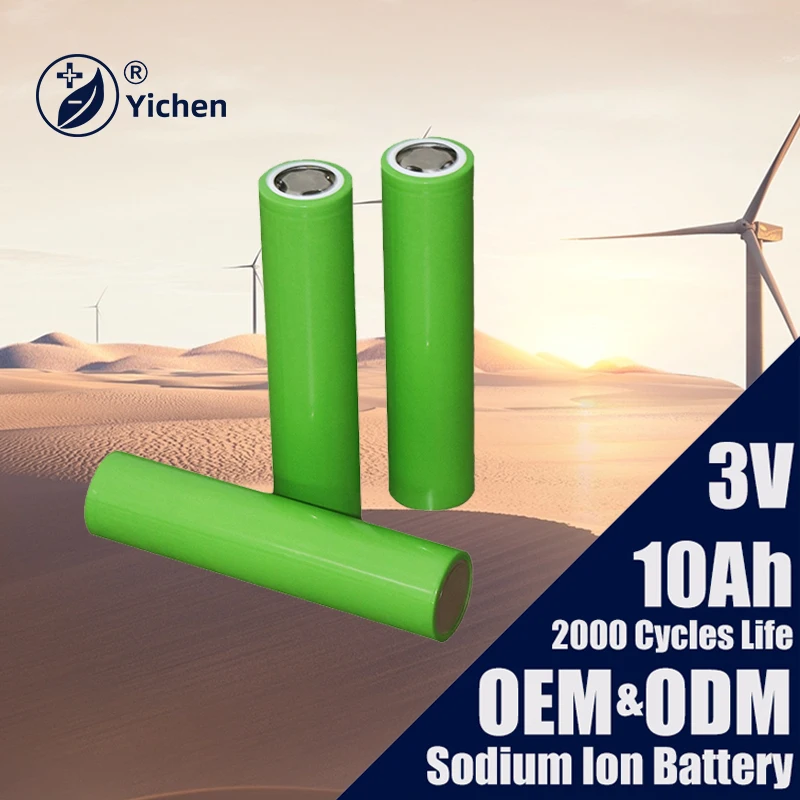 3V 10Ah Sodium-ion Battery Cell Cylinder Rechargeable Long-lasting SIB Na Ion Batteries for Car Truck Starting