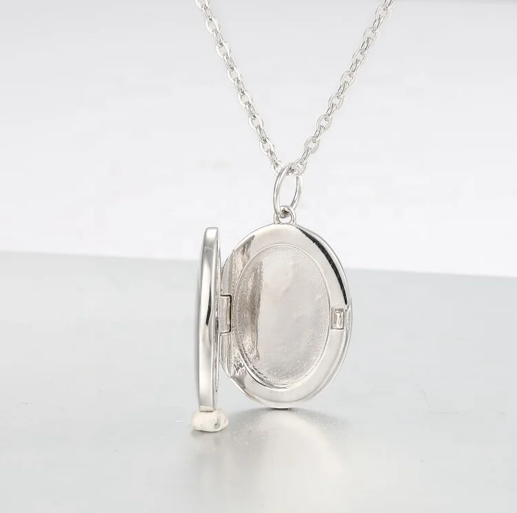 Кулон из серебра 925 пробы с подвеской в виде сердца и круга