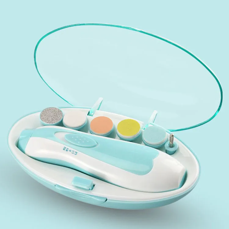 Safe Electric Baby Nail Polish Trimmer Care Kits Kid Adult Toes Finger nails Polisher