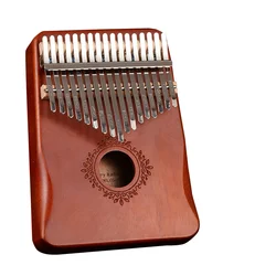 Color Painted Thumb Piano 17 Key Kalimba Mahogany Body