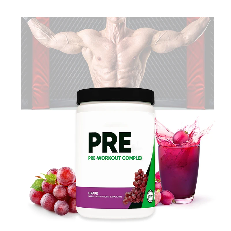 Sports Nutrition Pre Workout Supplement  No Artificial Pre Workout Powder Beta-alanine grape flavor
