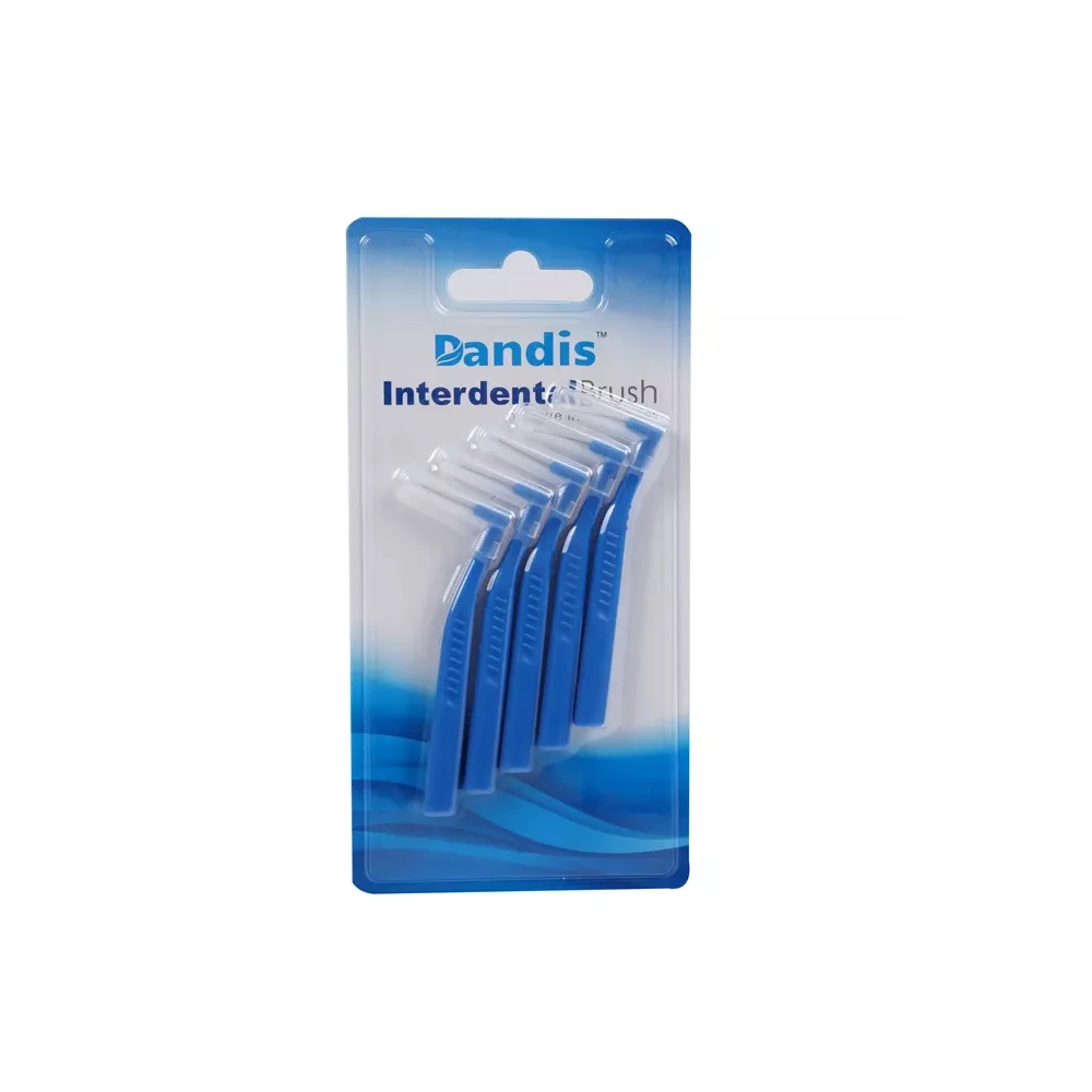 Suction card installation Private Label Soft Bristle I Shape Plastic Tooth Pick Dental Floss Interdental Brush