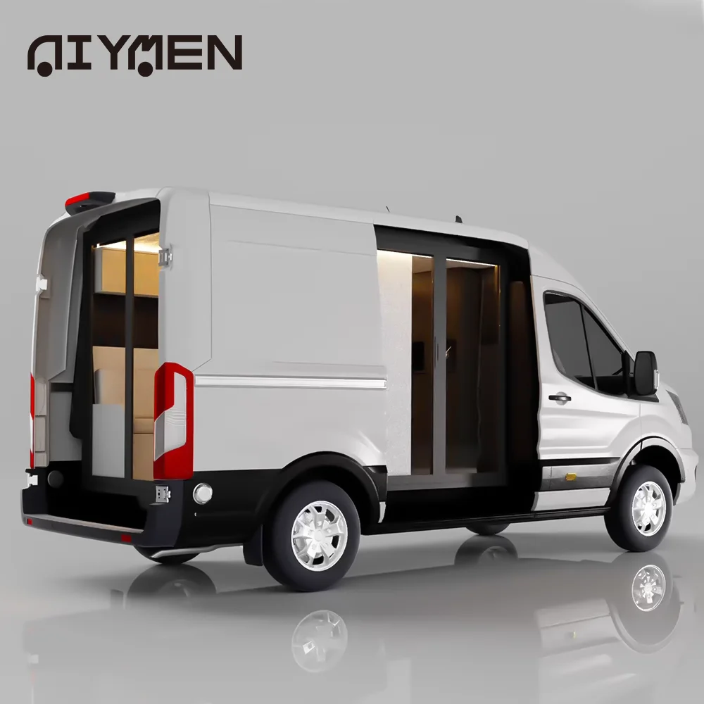 Premium Vannox Conversion Cabin Pick Up Truck Camper with Side and Rear Aluminum Doors