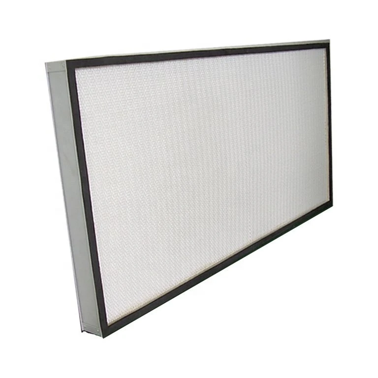 H14/H13 fiberglass 99.995% high efficiency filtro de air compressor material filter for laminar air flow hoods