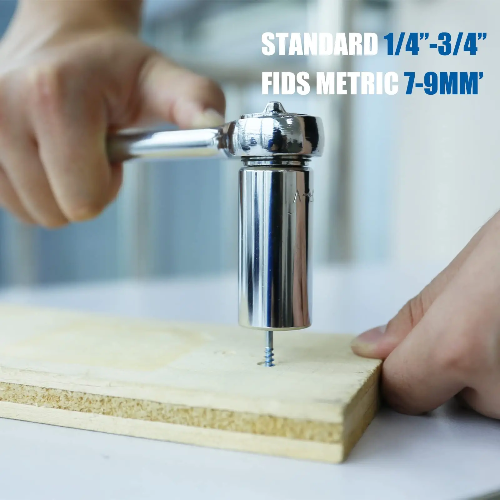 Amazon Best Selling 3 PCS Electric Power Mechanic Tool Combination Ratchet Impact Deep Universal Socket Wrench Set