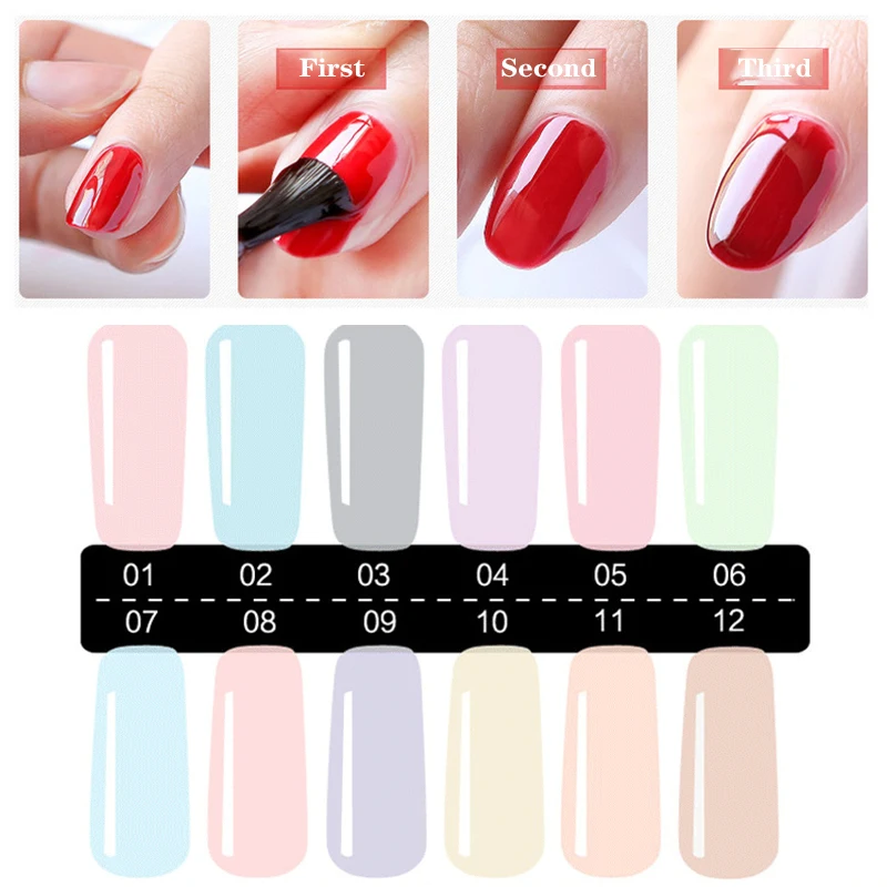
Transparent Lasting Gel Nail Polish Art Eco-friendly Quick drying Translucent Nude Color Jelly Nail Polish Gel Unpeelable 