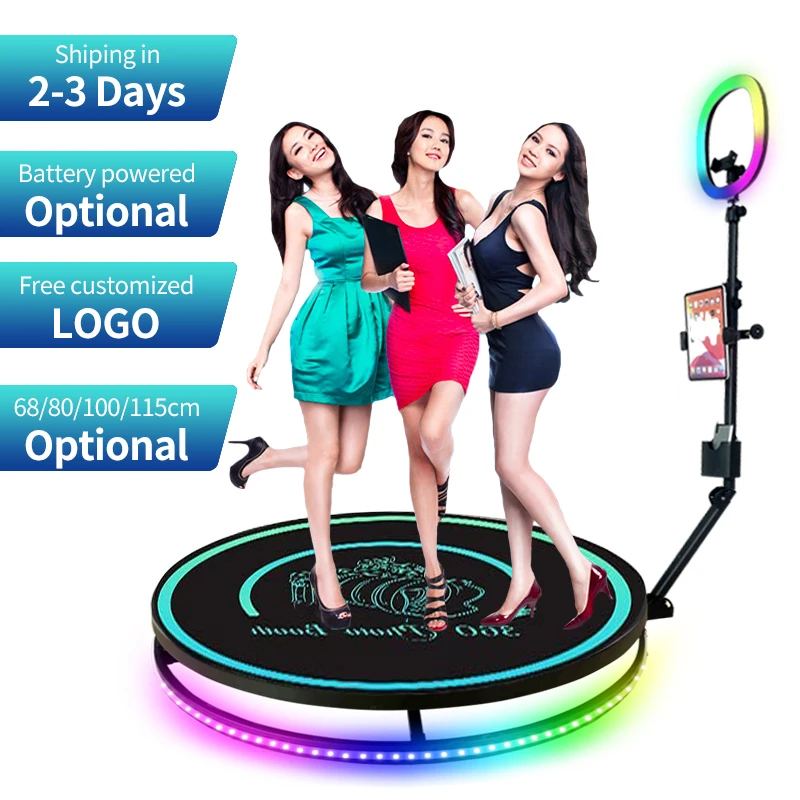 Dhl Fast Shipping Automatic Best Wedding Camera 360 Degree Photobooth Spin Photo 360 Booth With Flight Case photo booth 360 prix