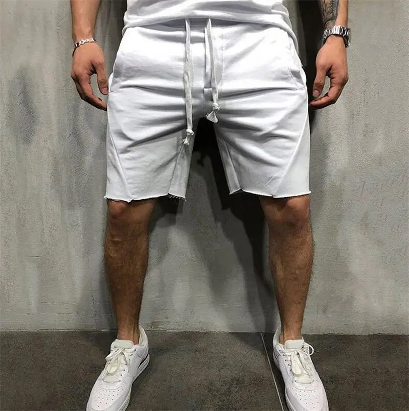 Custom Drawstring Summer Running Fitness Sports Gym Track Sweat Shorts Men