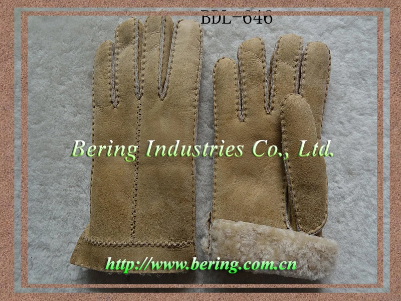 Premium Quality Spanish Merino Double Faced Sheepskin Leather for Luxury Products Classic Merino Wool Gloves for Daily life