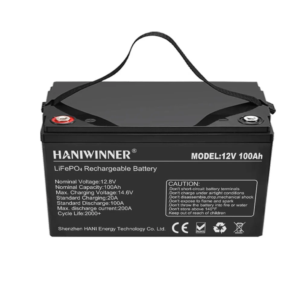 EU Stock Power Box Camping Lifepo4 Battery 12V 200 Amp Lithium Iron Phosphate Battery Lithium ion Batteries Pack