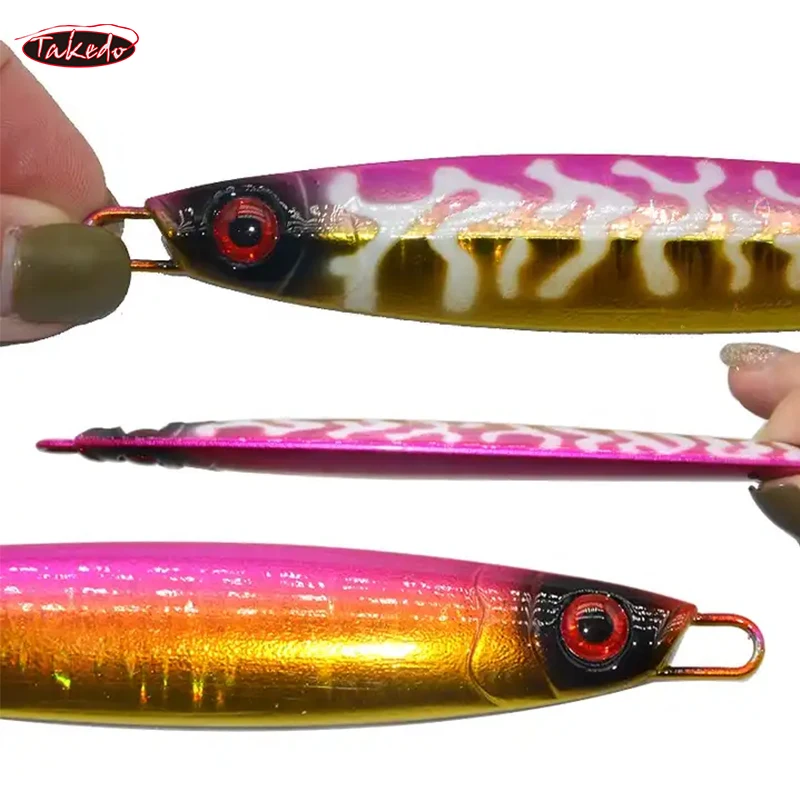 TAKEDO JY29 160g  16.5cm Lead Metal Jig Deep Sea Fast Sinking Speed Fall Bait Slow Jigging Fishing Jigs Lures
