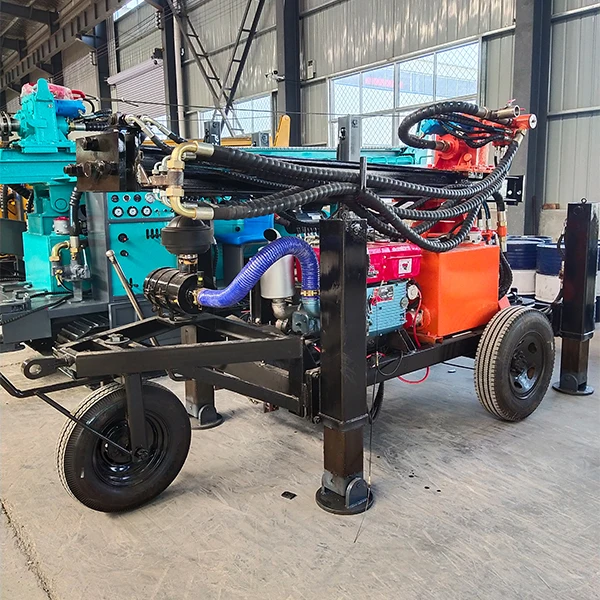
130m depth Rock Drilling Machine Air DTH water well bore hole drilling rig Wheel well drilling truck 