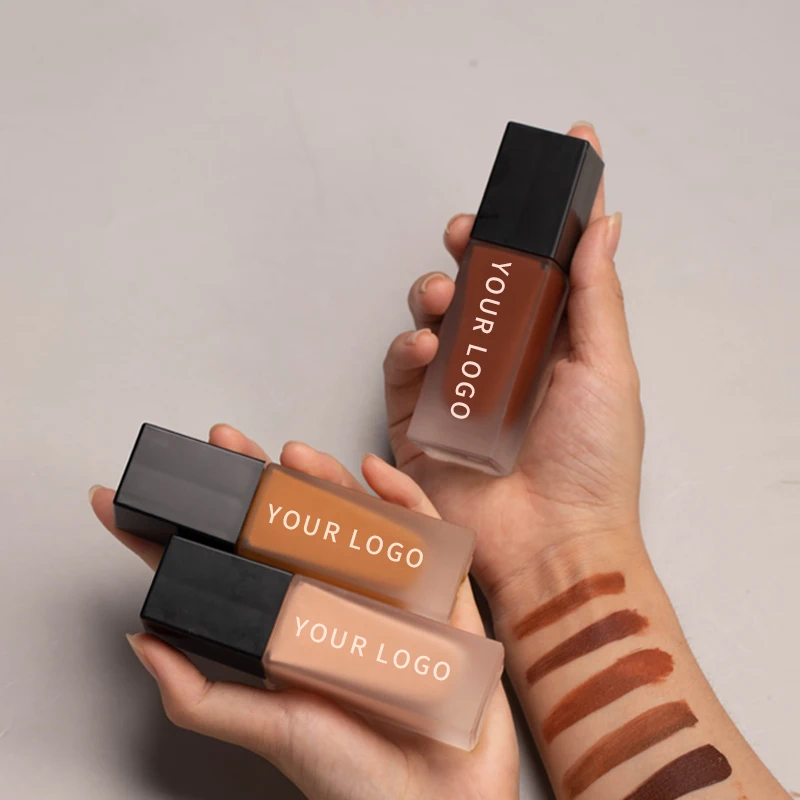 matte Cosmetics Manufacturers Custom OEM Long Lasting Waterproof Natural Concealer Face Makeup Liquid Private Label Foundation