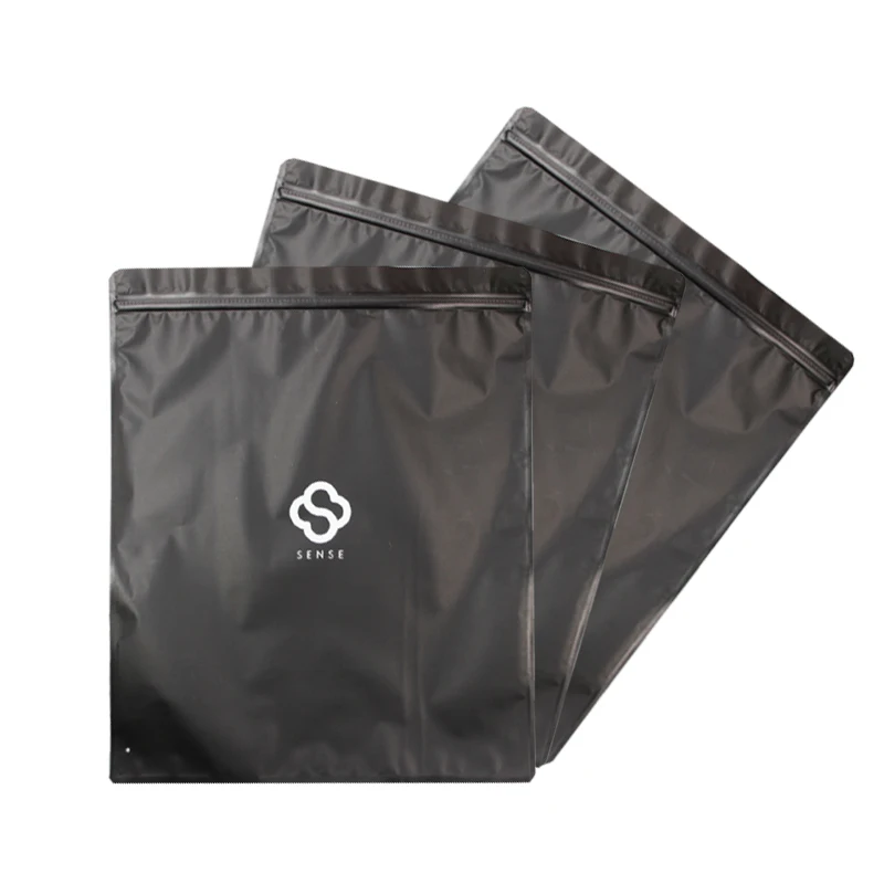 Custom Logo Color Shirt Packaging Plastic Bag Clothes Reseal Pouch Bags T-Shirt with Zip Lock