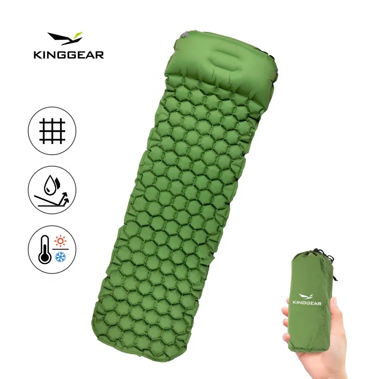 
Camping Backpacking Compact Ultralight Sleeping Air Pad Insulated Inflatable Camping Mat Sleeping Pad With Pillow  (62520096402)