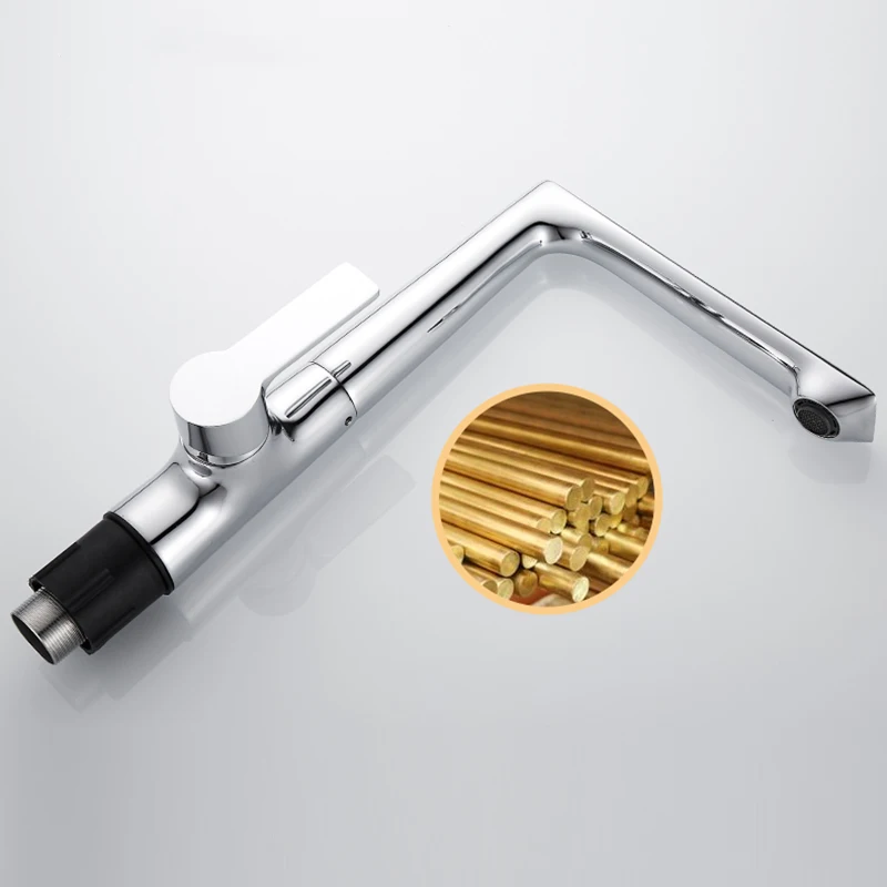 Multifunction Single-Hole Hot Cold Plating Valve Core High-Performance Water-Saving Adjustable Head Kitchen Tap, Grifos Lavabo