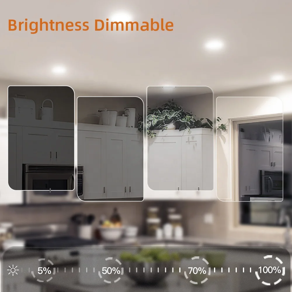 Высокая яркость SMD 2835 лампа Triac Dimmable 5CCT потолочное крепление круглая Светодиодная панель на заказ