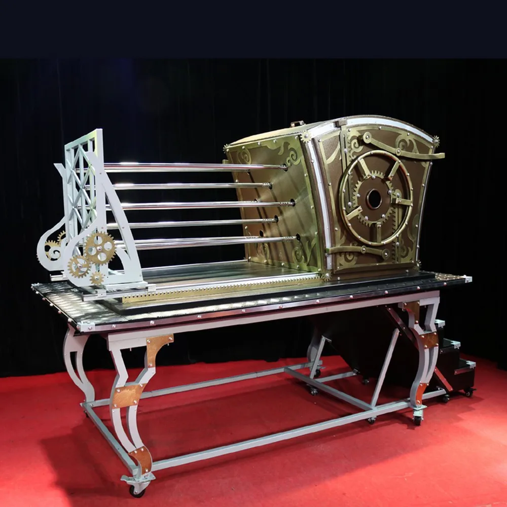 Professional Stage Performance Illusion Equipment GMG-280 Rock through Body Machine Magic Equipment for Shows Metal Material