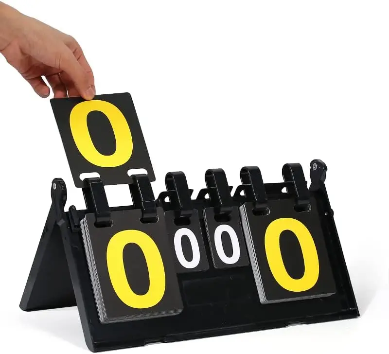 Wholesale Portable Scoreboard 4 Digital Scoreboard Tabletop Volleyball Scoring Board Football Scoreboard Basketball