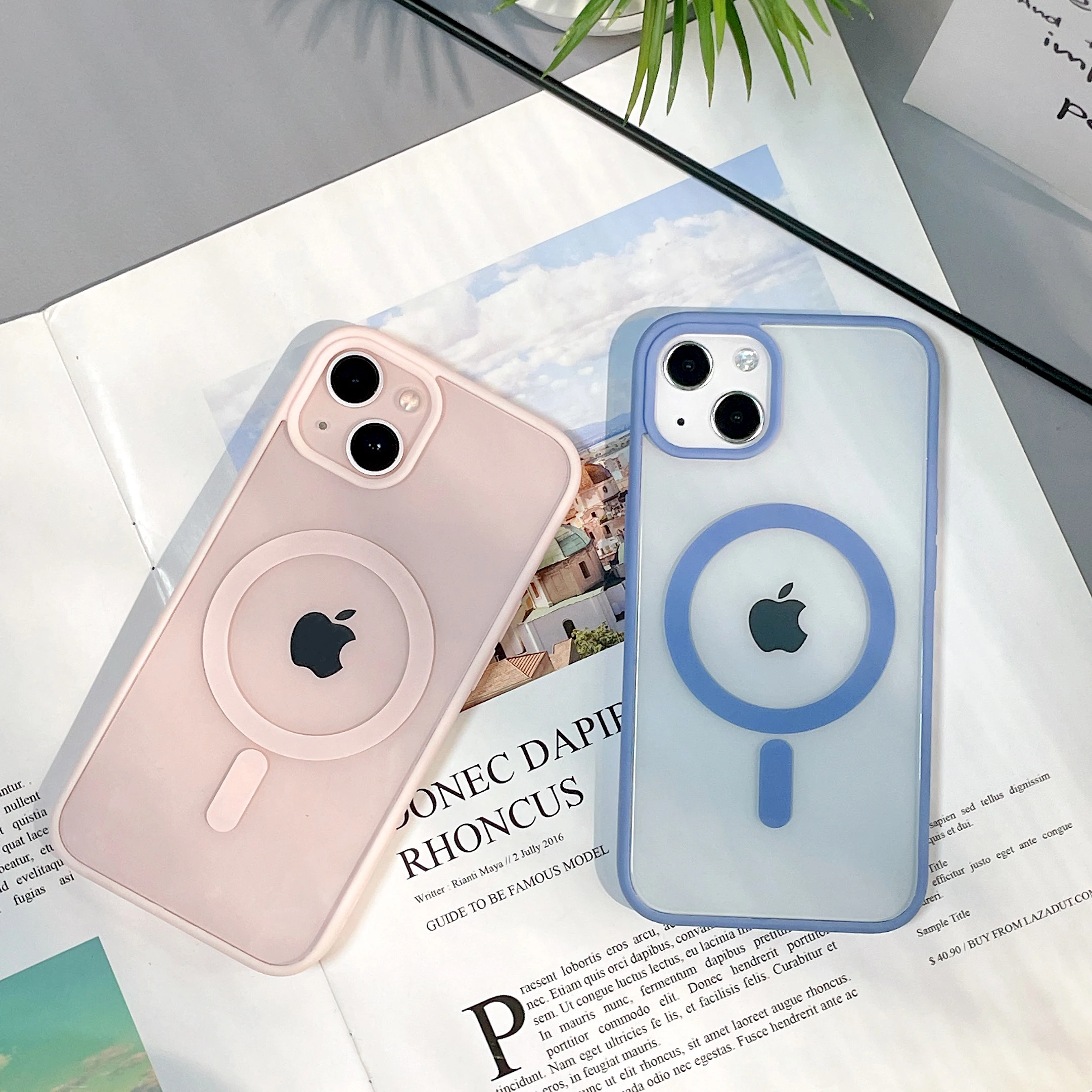Чехол для телефона с беспроводной зарядкой Iphone 13 14 качественный чехол защитой от падения Магнитный iphone pro