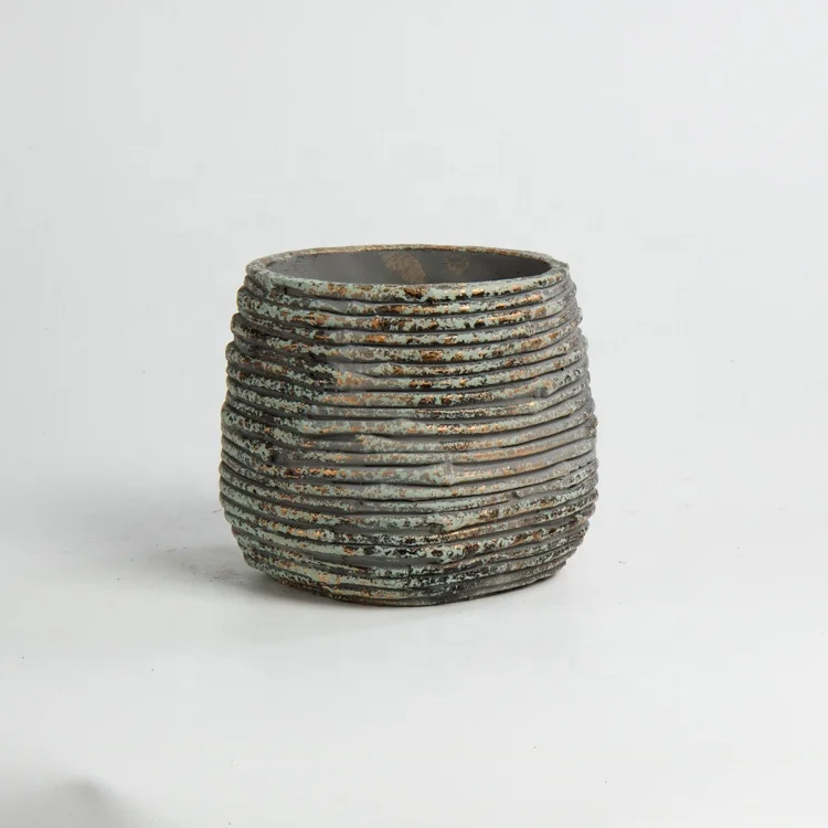 New Design Christmas Decorative Cement Home Decoration Small Succulent Pot for Green Plant