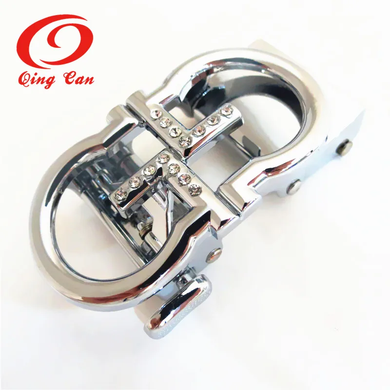 Metal Plating Zinc Alloy  Belt Buckle Adjustable Square Automatic Buckle For Man