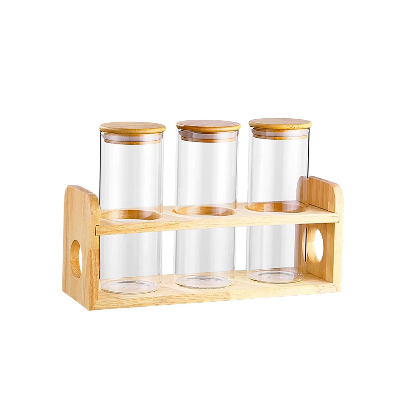 1510ml 1850ml 2900ml 3000ml 3 Liter Locking Bamboo Lids Large Glass Jar Big Food Storage Jars With Metal Clam Bamboo Lids Glass