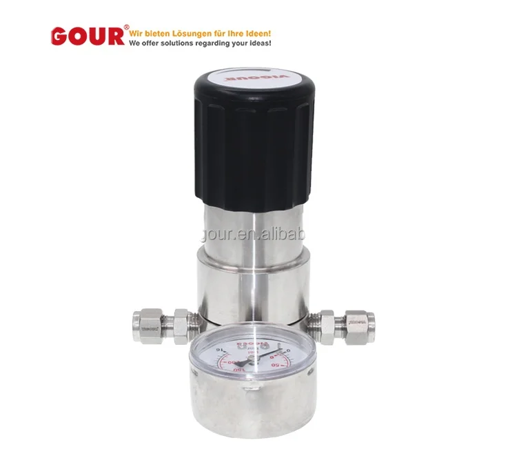 Corrosive Gas single stage Mini hydrogen gas pressure regulator price