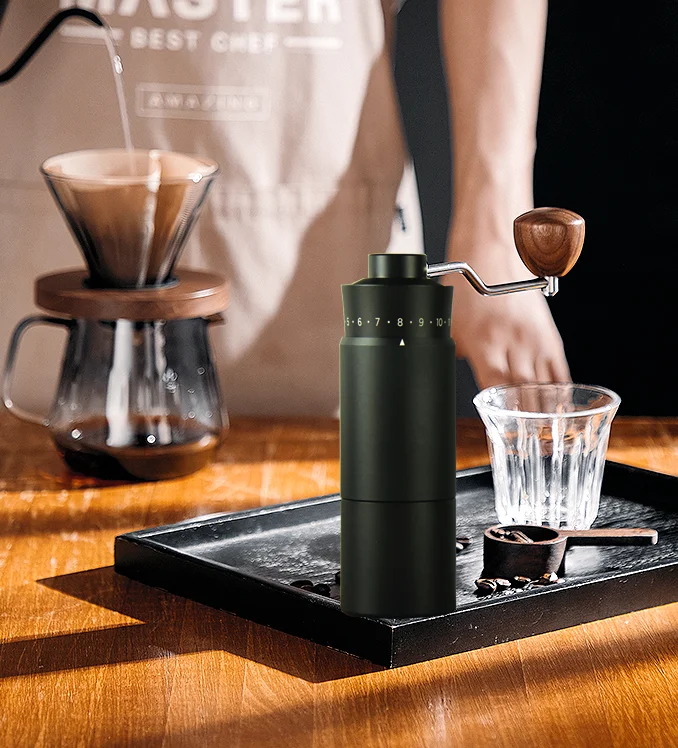 Portable Cafe Coffee Beans Grinder Stainless Steel  external thickness control Hand Manual Coffee Grinder