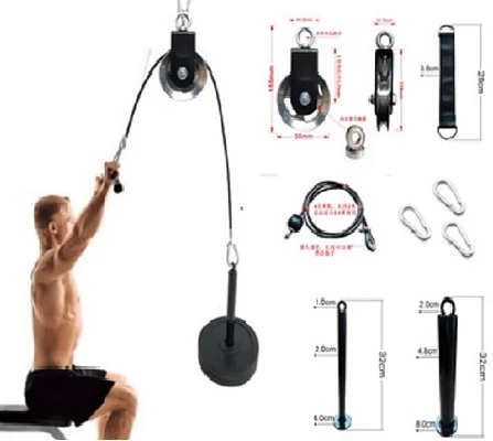 Тренировочная проволочная веревка Triceps для самостоятельной сборки прочная ручного шкива домашнее оборудование фитнеса высокопрочный Трицепс