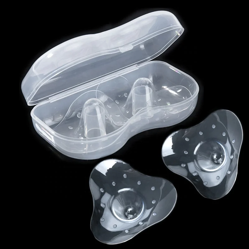 Wholesale Soft Silicone Triangular Semicircular Round Breastfeeding Silicone Nipple Protector Nipple Shields for Nursing Newborn