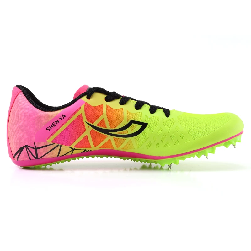 Factory customized men and women race special spikes running shoes