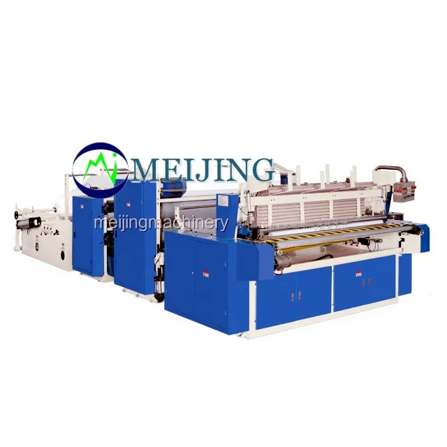 New Business Ideas Full Automatic Toilet Paper roll Tissue  Machinery Nested Embossing perforating rewinder Making Machine