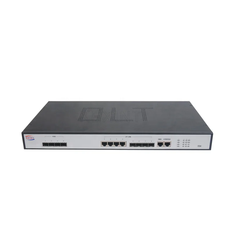 Оптоволоконное оборудование KEXINT с модулями и управлением 1U 4 порта FTTH Telecom EPON OLT
