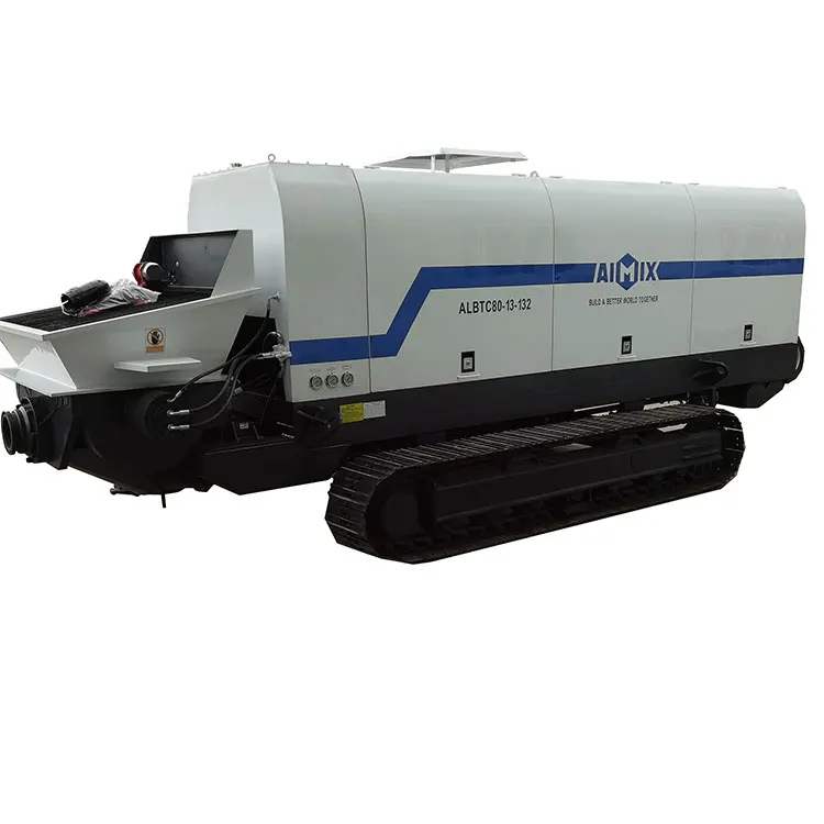 Aimix track concrete pump ready mix concrete mixer pump
