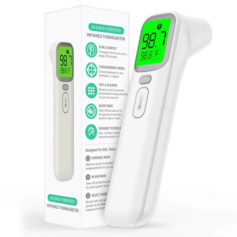 Hurconn digital ear&forehead infrared thermometer for children and adults termometers infrared termometro infrarojo