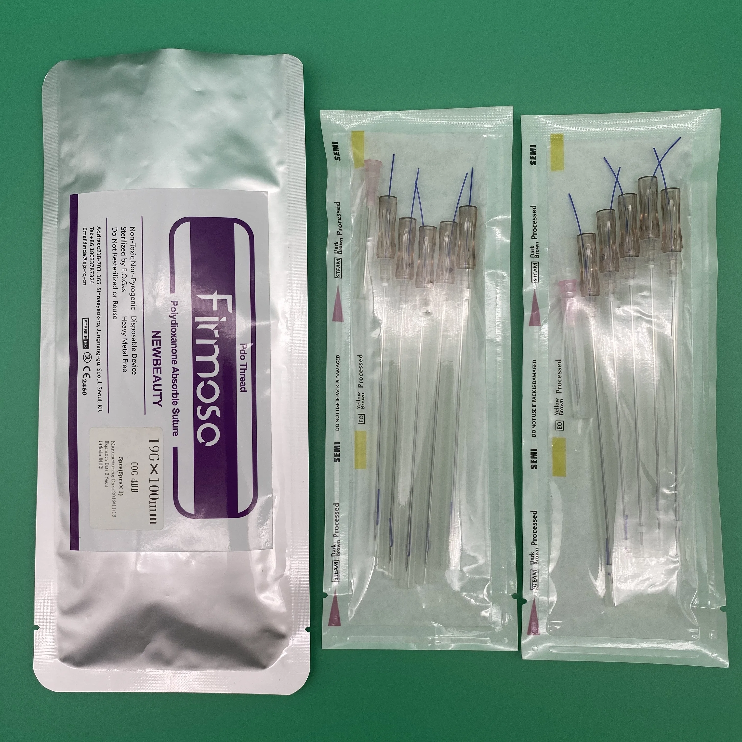 
hot selling top quality low price treatment twist pdo thread twin needles lifting korea 