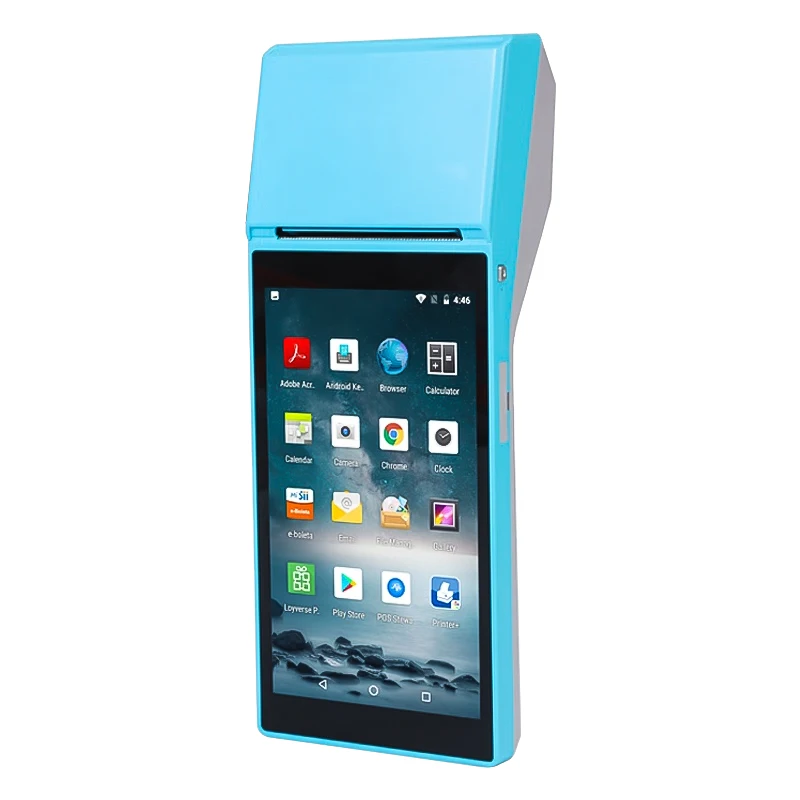 Newest Style Android Q2p BT Wifi 3G Mobile Pos Systems Terminal Handheld With Google Play Store