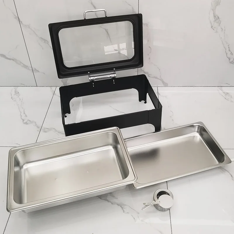 Пищевой подогревающий топливный противень экономия золота набор из нержавеющей стали жаровня буфет