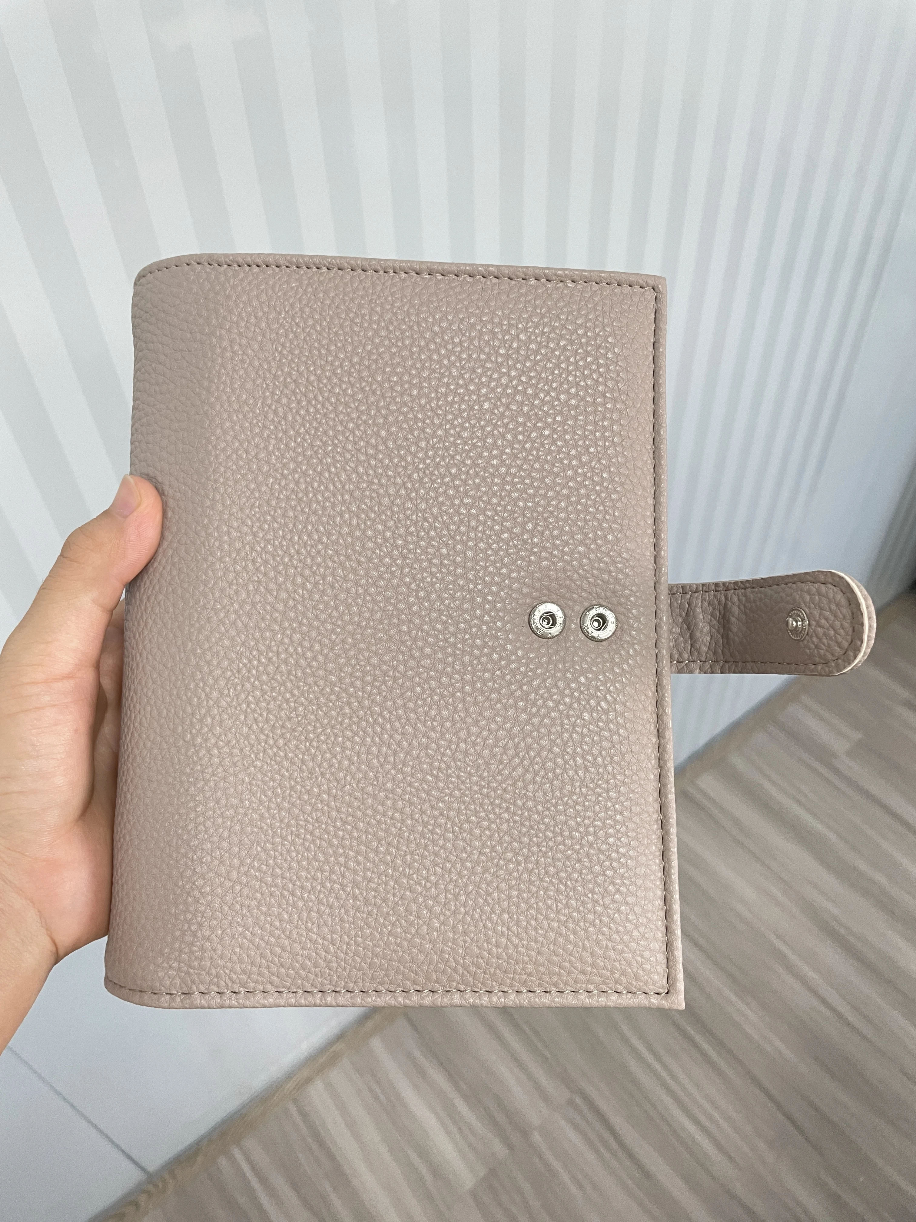 Leather Planner Manufacturing A5 Vegan Leather 6 Ring Planner Cover Luxury Agenda Custom Binder Planner German